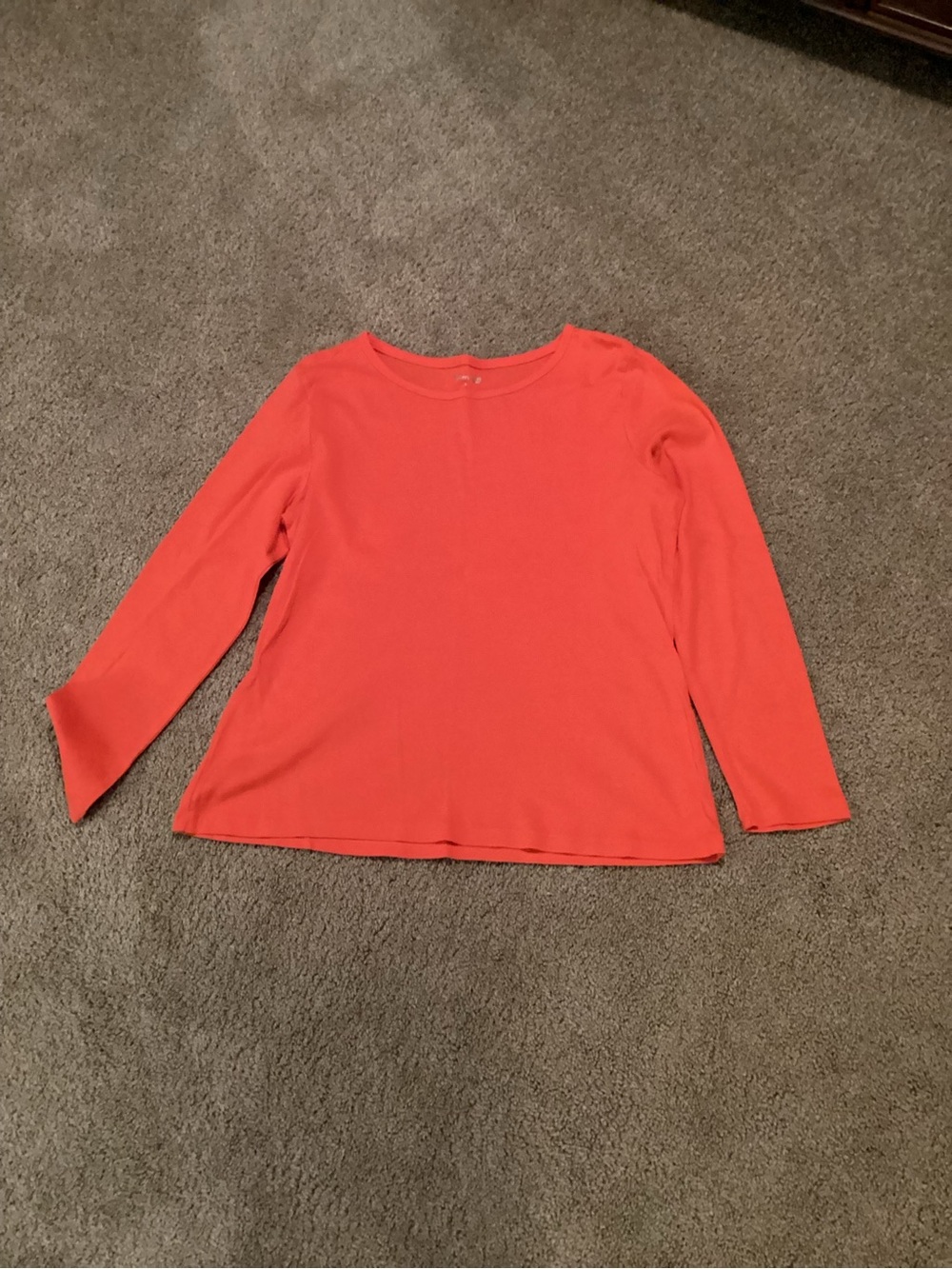 St. John’s Bay Coral Long-Sleeve Women’s Top
